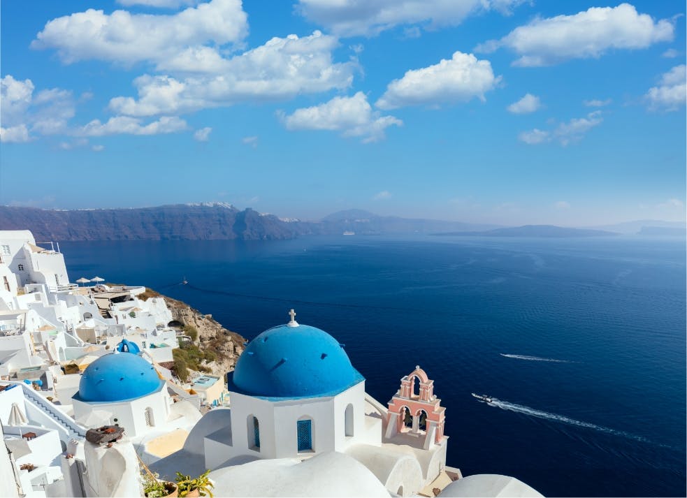 La Grèce continentale, Paros et Santorin