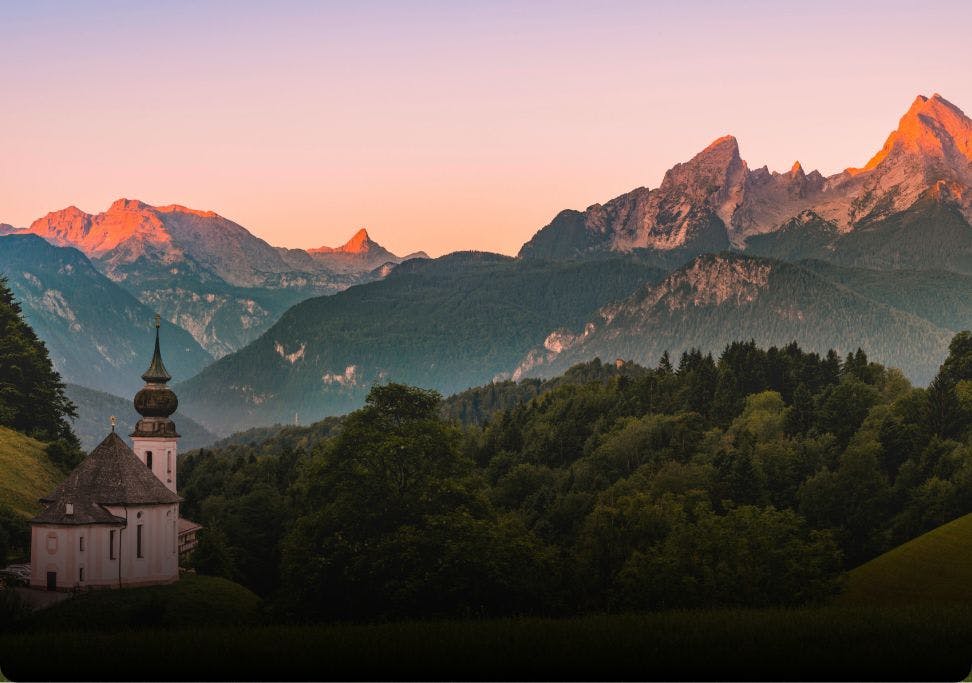 Munich et les Alpes